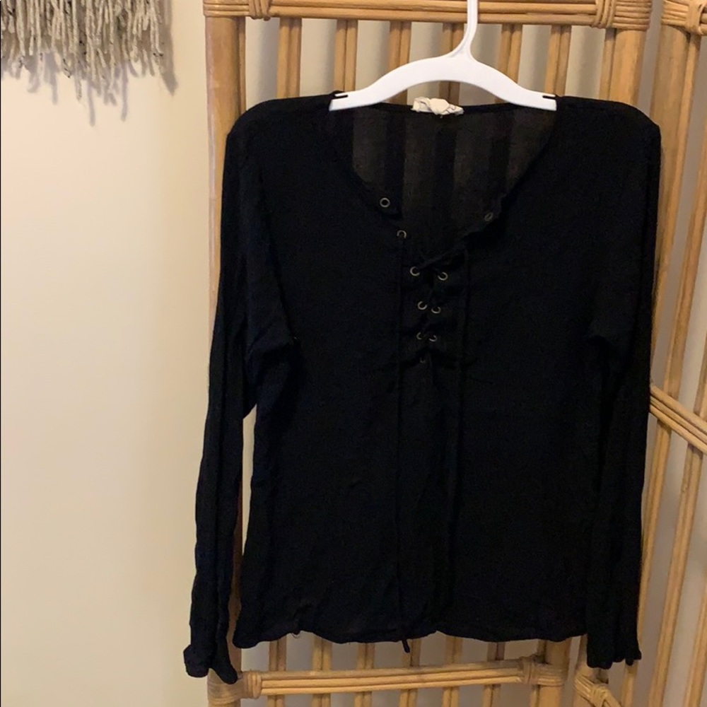 LA Hearts Laced Up L/S